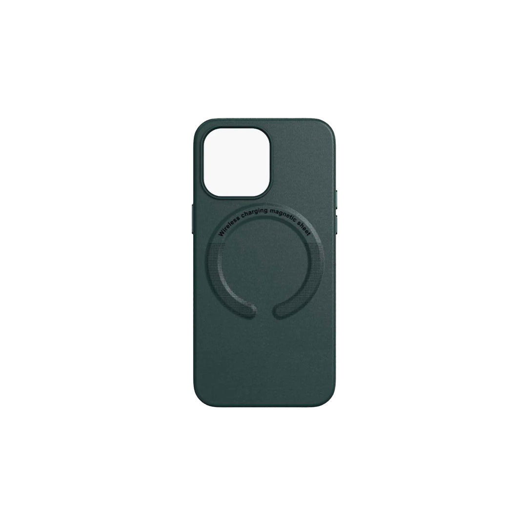 Earth Green MagSafe Phone Case | Leather Phone Case