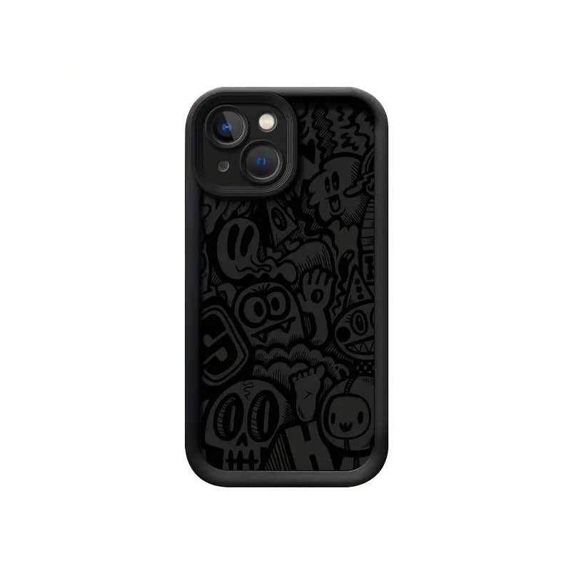 Black Graffiti Phone Case for Iphone – Hypetrndz Black Graffiti Phone Case for Iphone – Hypetrndz