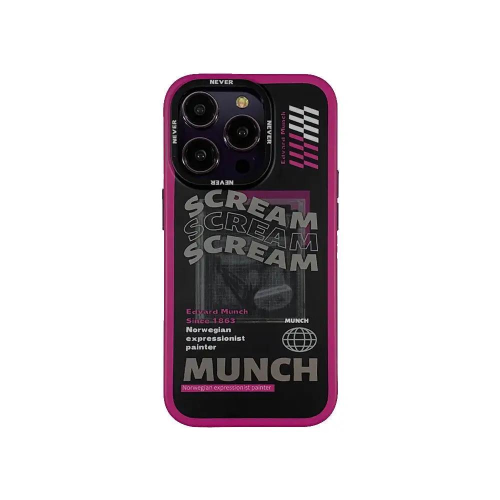 Scream Outline iPhone Case | Text-Style Design - Hypetrndz