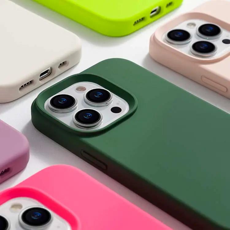 Basic Phone Case | Silicone Liquid Solid | Serenity Shades