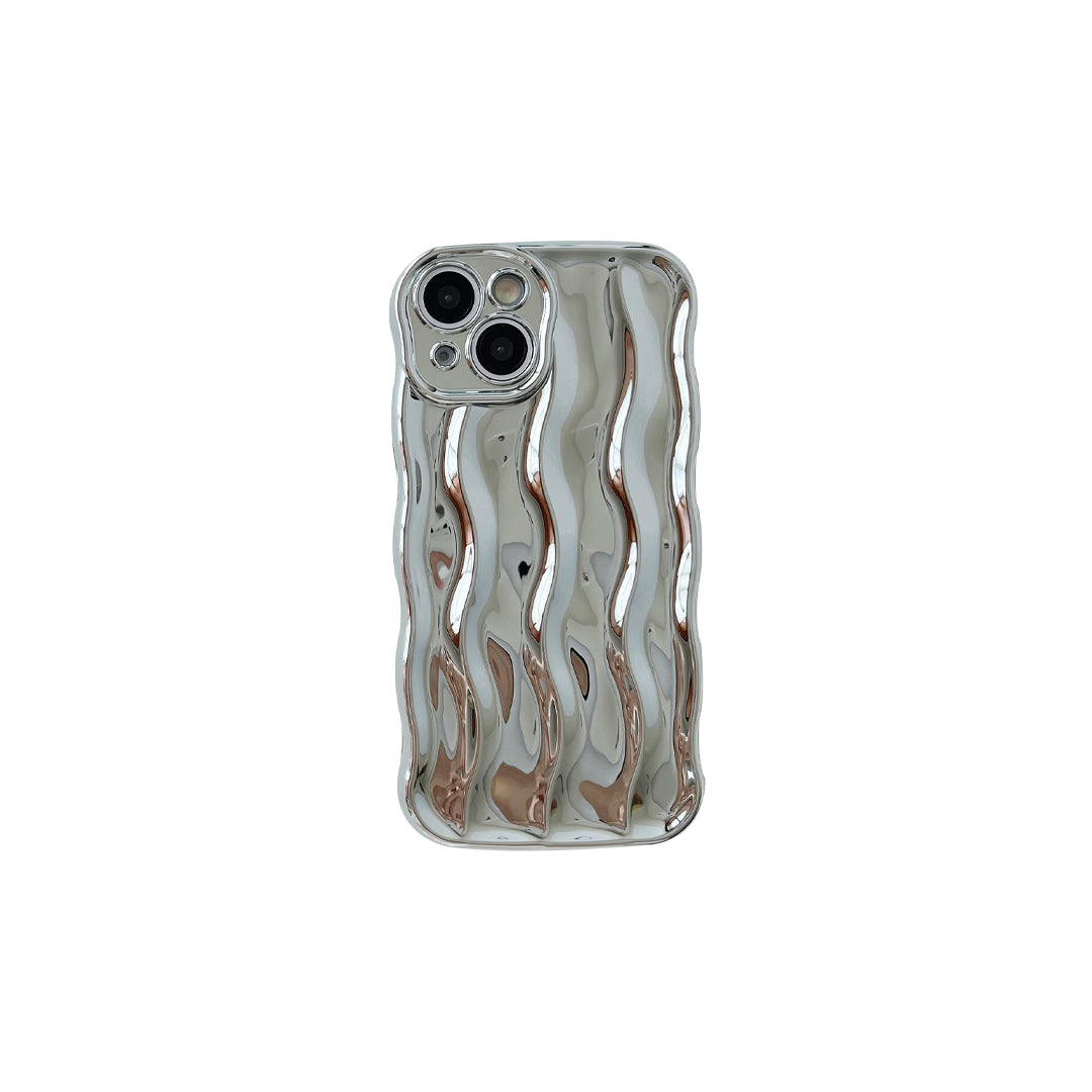 Chrome Wavey 3D Phone Case