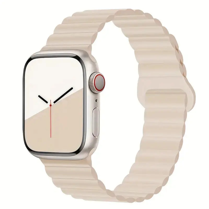 Silicone Loop Magnetic Strap For Apple Watch Band | Series 8 3 5 4 SE 6 7 Ultra