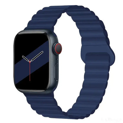 Silicone Loop Magnetic Strap For Apple Watch Band | Series 8 3 5 4 SE 6 7 Ultra