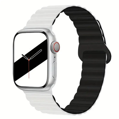 Silicone Loop Magnetic Strap For Apple Watch Band | Series 8 3 5 4 SE 6 7 Ultra