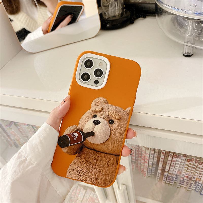 Drinking Bear iPhone Case
