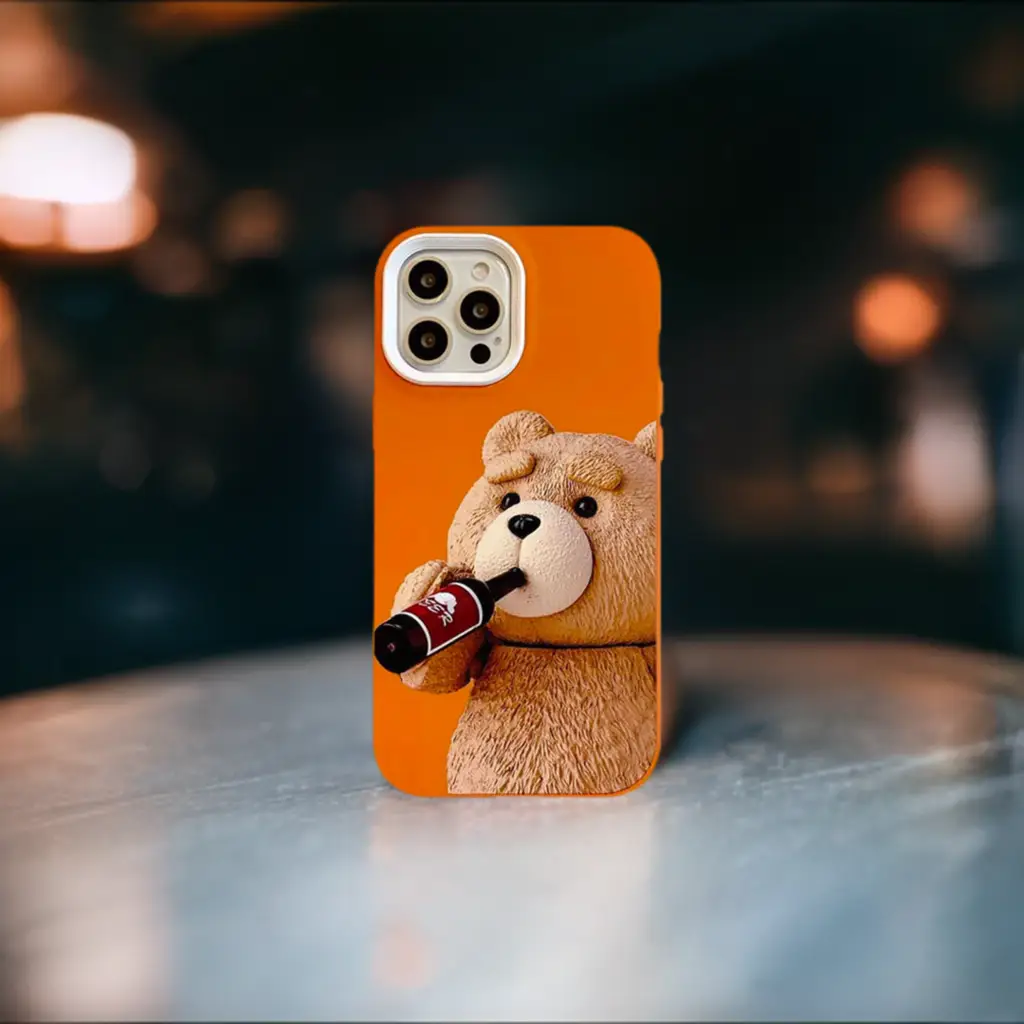 Drinking Bear iPhone Case