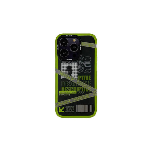 Descriptive Outline iPhone Case | Text-Style Design