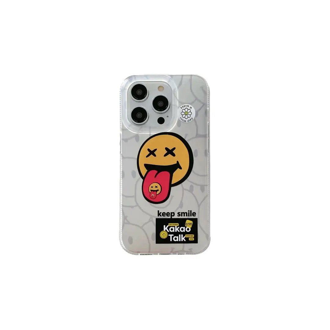 Keep Smile Reflective iPhone Case