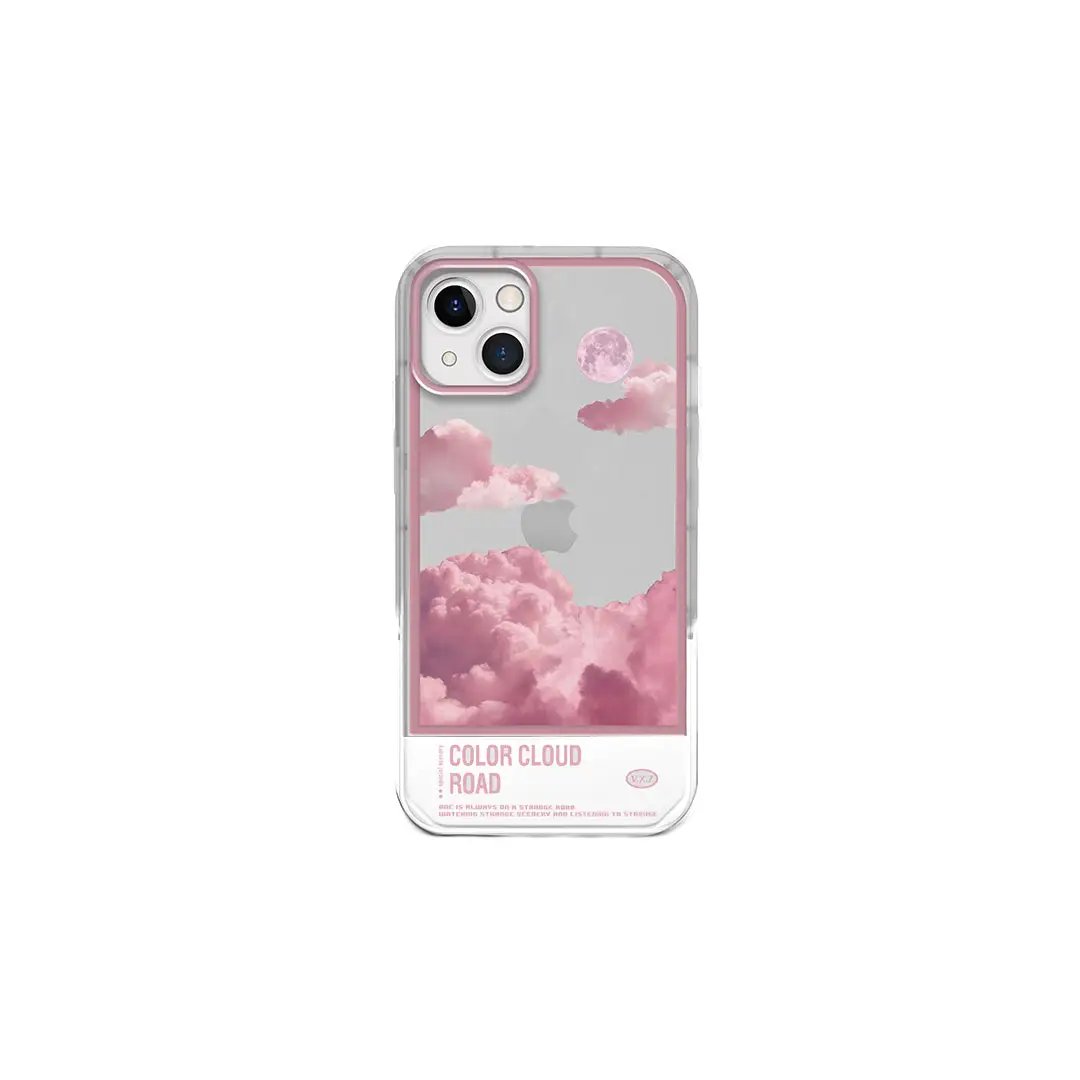 Pink Color Cloud Road iPhone Case