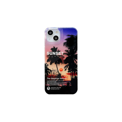 Sunset The Hawaiian Island iPhone Case