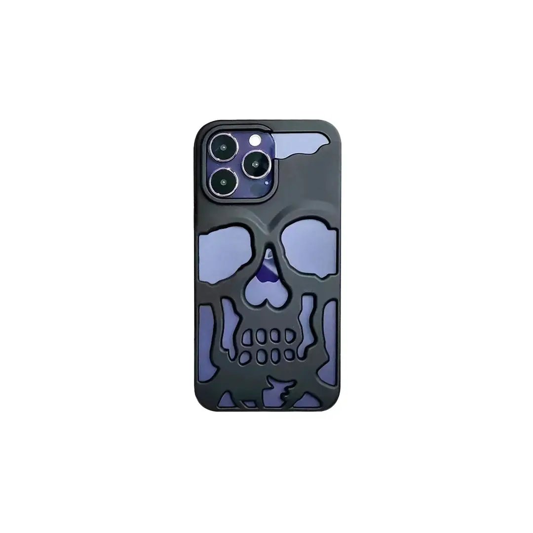 Metal Skull Matte Black Phone Case | Limited Case