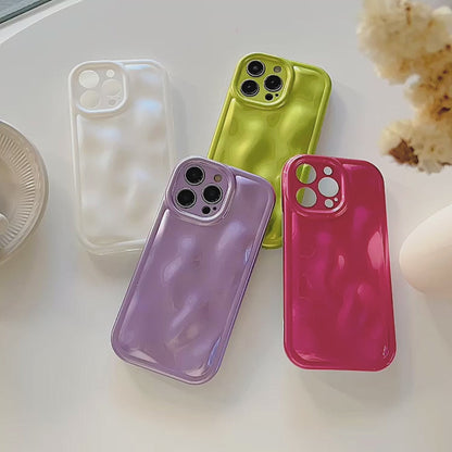 White Irregular 3D Phone Case
