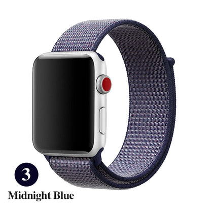 Woven Nylon Band For Apple Watch Sport Loop