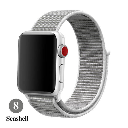 Woven Nylon Band For Apple Watch Sport Loop