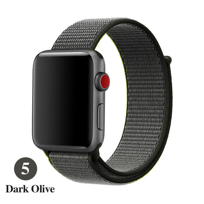 Woven Nylon Band For Apple Watch Sport Loop