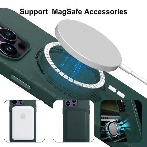 Violet MagSafe Phone Case | Leather Phone Case