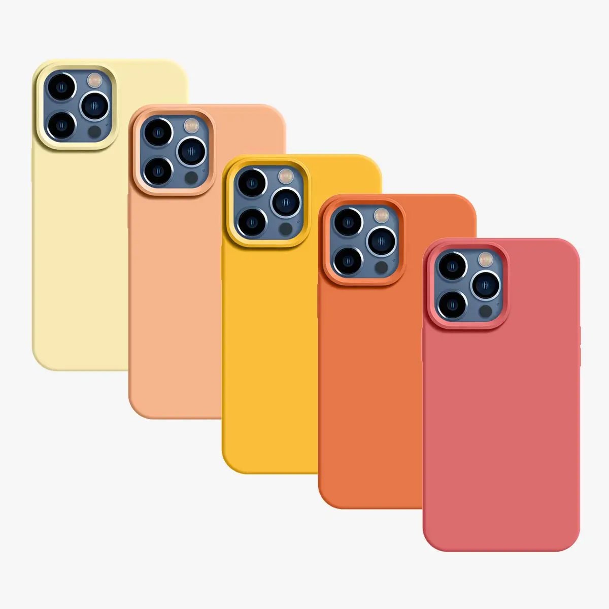 Basic Phone Case | Silicone Liquid Solid | Autumn Hues
